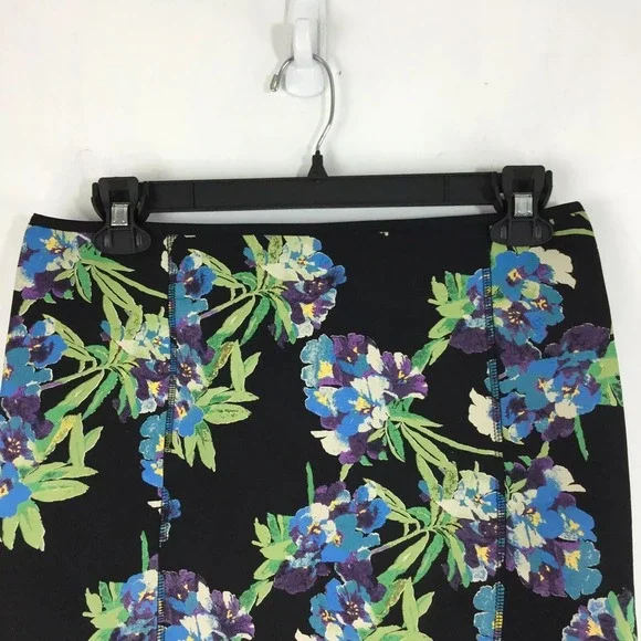Elizabeth & James Skirt L Floral Whimsigoth Neoprene Dark Fairy Botanical $325 - Picture 9 of 9